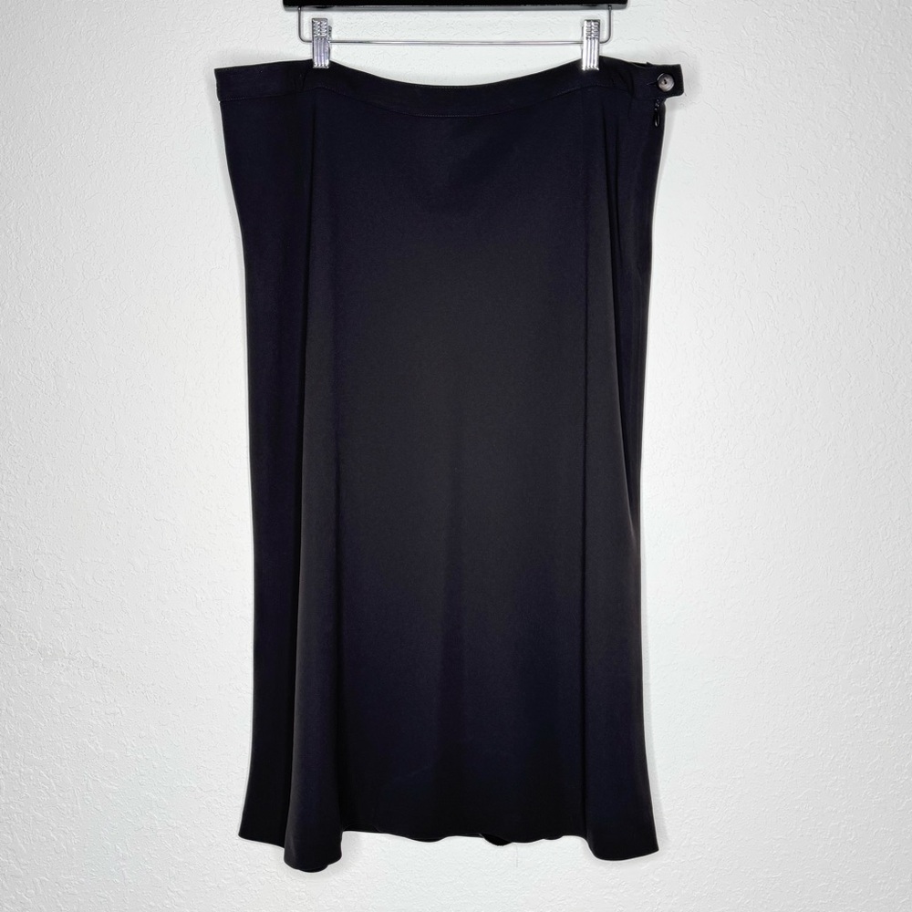 Marina Rinaldi Luxury Designer Black Women's Plus Size Skirt IT/JP 31, US 22